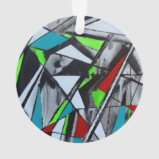 Rook en spiegels Acryl Ornament (achterkant)