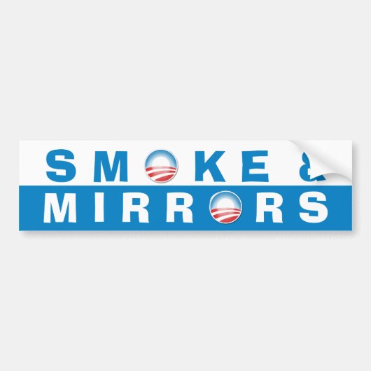 Rook- en spiegels bumpersticker (Voorkant)