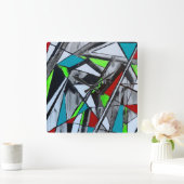 Rook- en spiegelwandklok vierkante klok (Huis)