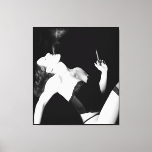 Rook en Verleiding - Zelfportret Canvas Afdruk