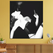 Rook en Verleiding - Zelfportret Canvas Afdruk (Insitu (Woonkamer))