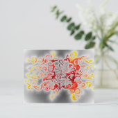 Rook en vlammen briefkaart (Staand voorkant)