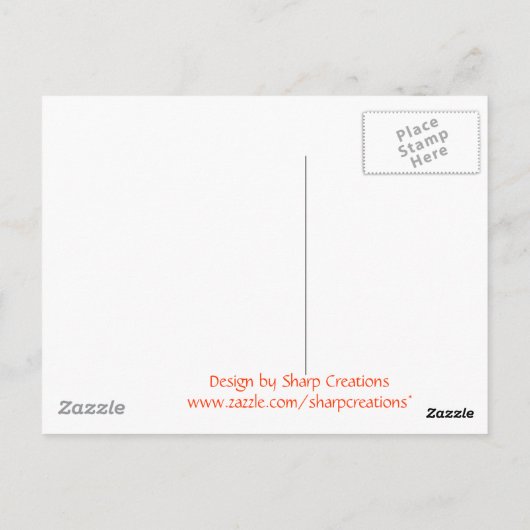 Rook en vlammen briefkaart (Achterkant)