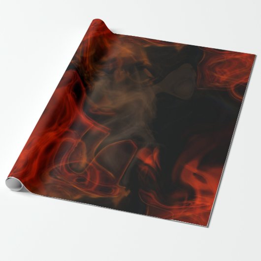 Rook en vlammen cadeaupapier (Uitgerold)