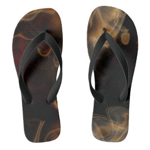 Rook en vlammen teenslippers