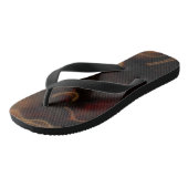 Rook en vlammen teenslippers (Schuin)
