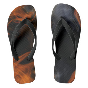 Rook en vlammen teenslippers