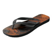 Rook en vlammen teenslippers (Schuin)