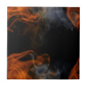 Rook en vlammen tegeltje (Voorkant)