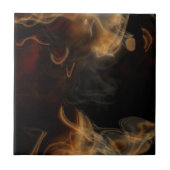 Rook en vlammen tegeltje (Voorkant)