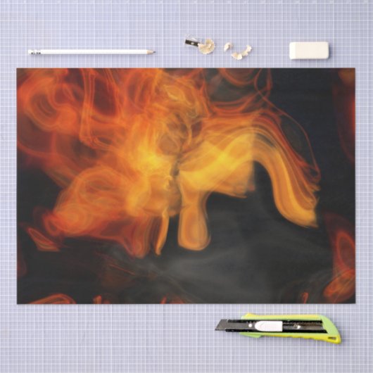 Rook en vlammen tissuepapier (Craft)