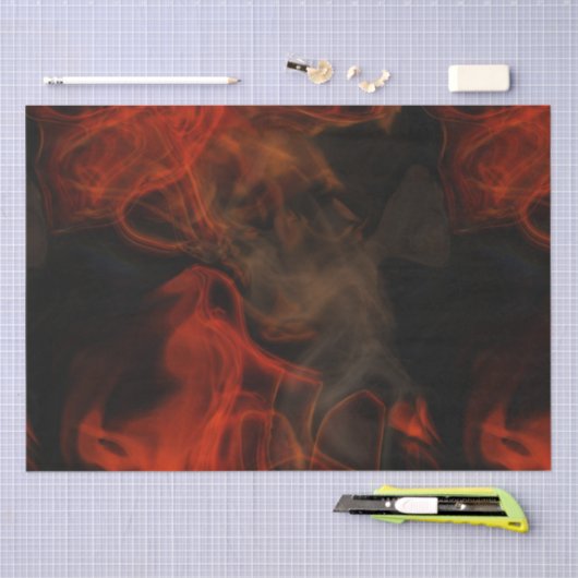 Rook en vlammen tissuepapier (Craft)