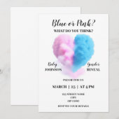 Rook geslacht onthullen uitnodiging (Voorkant / Achterkant)