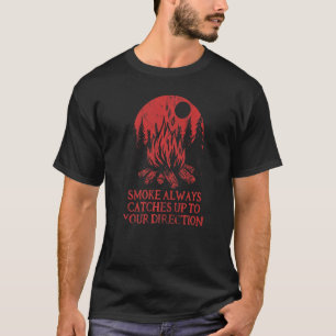 Rook haalt je altijd in Camping grap Camper grap v T-shirt