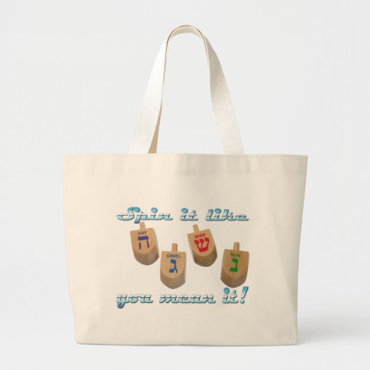 Rook het zoals je het bedoelt. grote tote bag (Voorkant)