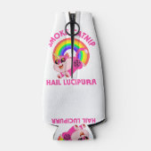 Rook Kattenkruid Hail Lucipurr, Grappige Satan Kat Flesjeskoeler (Achterkant)