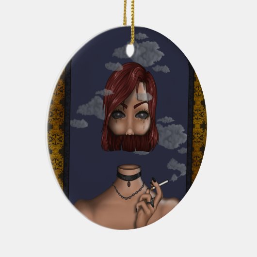 Rook Keramisch Ornament (Rechts)