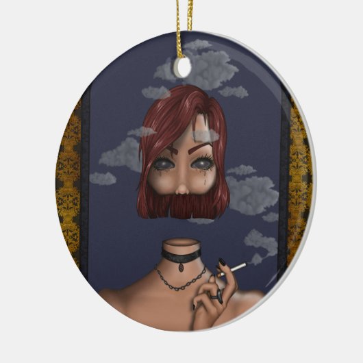 Rook Keramisch Ornament (Links)