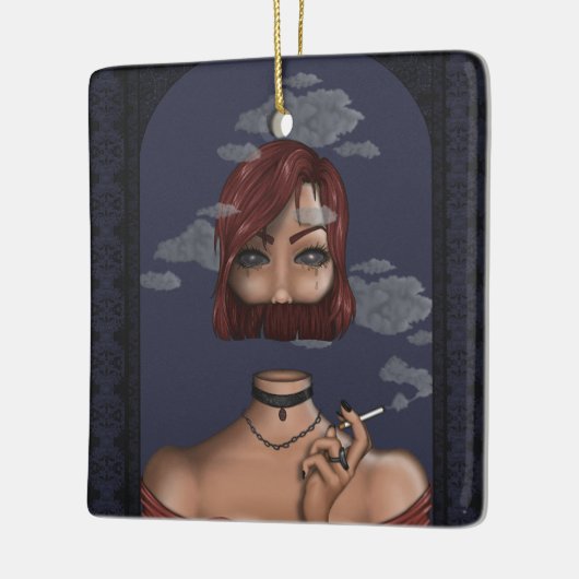 Rook Keramisch Ornament (Links)