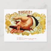 Rook?  label op de doos briefkaart (Voorkant)