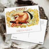 Rook?  label op de doos briefkaart