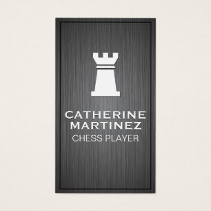 Rook Logo   Metalen achtergrond Visitekaartje