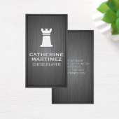 Rook-logo | Metallic achtergrond Visitekaartje (Bureau)