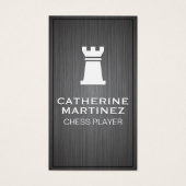 Rook-logo | Metallic achtergrond Visitekaartje (Voorkant)