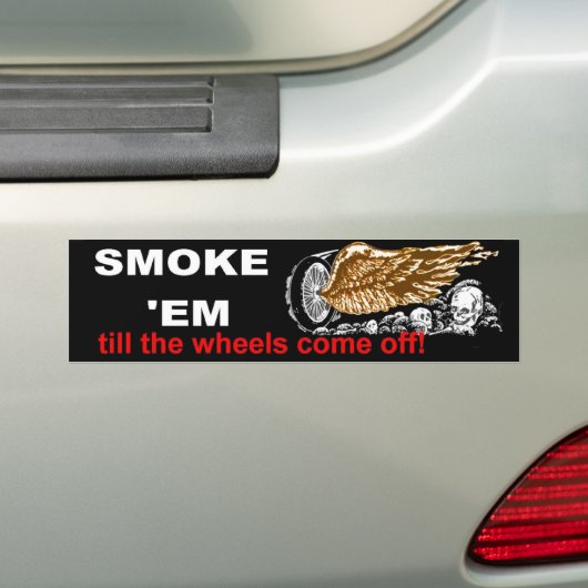 rook me bumpersticker (Op auto)