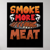 Rook meer vleesmoker Grill Barbecue Meat Poster (Voorkant)