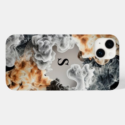 Rook Monogram iPhone Case (Achterkant (horizontaal))