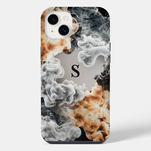 Rook Monogram iPhone Case Hoesje (Achterkant)