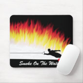 "Rook op het water" Muismat (Met muis)