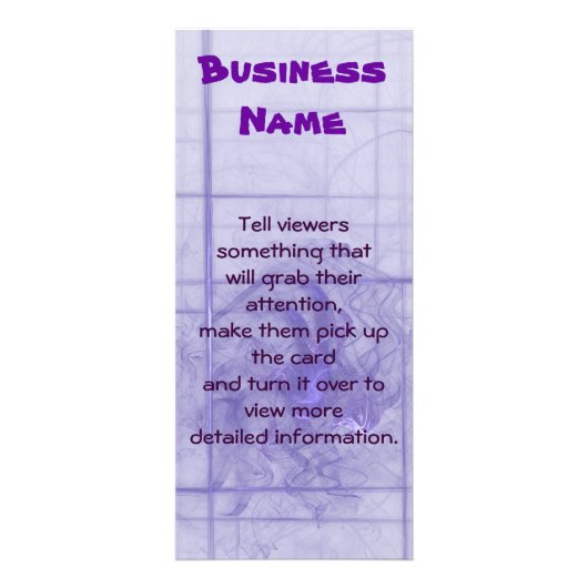 Rook over Violet Personeelszaken Reclamekaart (Voorkant)