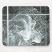 Rook over zwart Abstract werk Muismat (Voorkant)