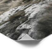 Rook Paard Windgeblazen Plateau Poster (Hoek)