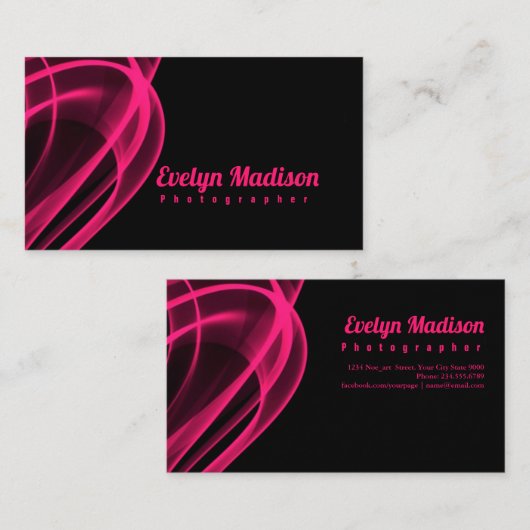 Rook Ribbons Abstract U797 Visitekaartje (Voorkant / Achterkant)