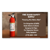 Rook & Rode Brandblusser Brandveiligheid Magnetisch Visitekaartje (Voorkant)