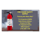 Rook & Rode Brandblusser Brandveiligheid Magnetisch Visitekaartje (Voorkant)