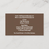 Rook & Rode Brandblusser Brandveiligheid Visitekaartje (Achterkant)