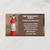 Rook & Rode Brandblusser Brandveiligheid Visitekaartje (Voorkant)