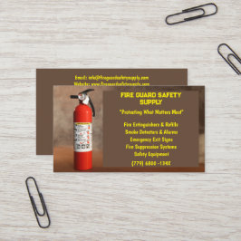 Rook & Rode Brandblusser Brandveiligheid Visitekaartje