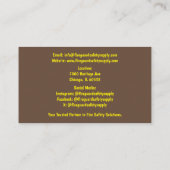 Rook & Rode Brandblusser Brandveiligheid Visitekaartje (Achterkant)