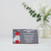 Rook & Rode Brandblusser Brandveiligheid Zaken Visitekaartje (Staand voorkant)