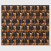 Rook Schaakstuk Bierglas Cadeaupapier (Vlak)