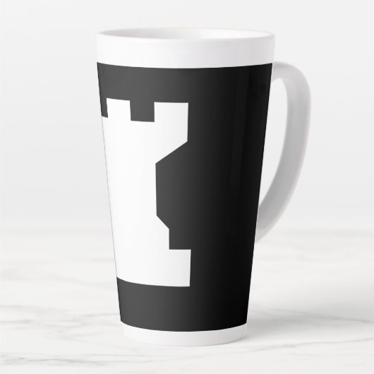 Rook Schaakstuk Latte Mok (Rechterhoek)