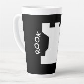 Rook Schaakstuk Latte Mok (Linkerhoek)