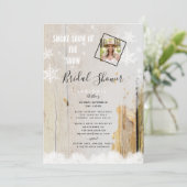 Rook-Show in het Vrijgezellenfeest Sneeuwbijtende  Kaart (Staand voorkant)