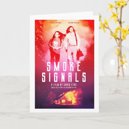 Rook Signals alternatieve film poster Kaart (Gele Bloem)