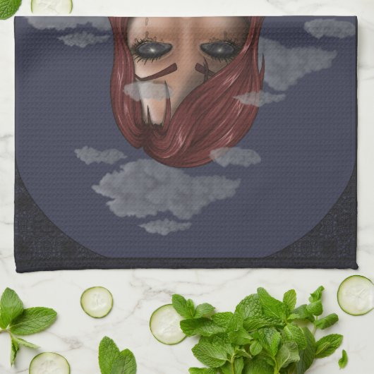 Rook Theedoek (Gevouwen)